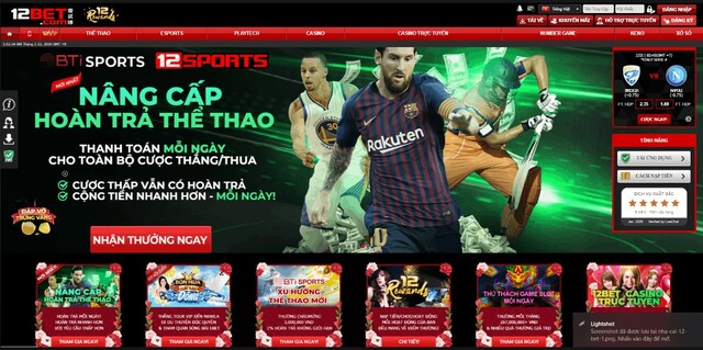 Các điểm nổi bật bet thủ thấy được khi trải nghiệm tại 12Bet