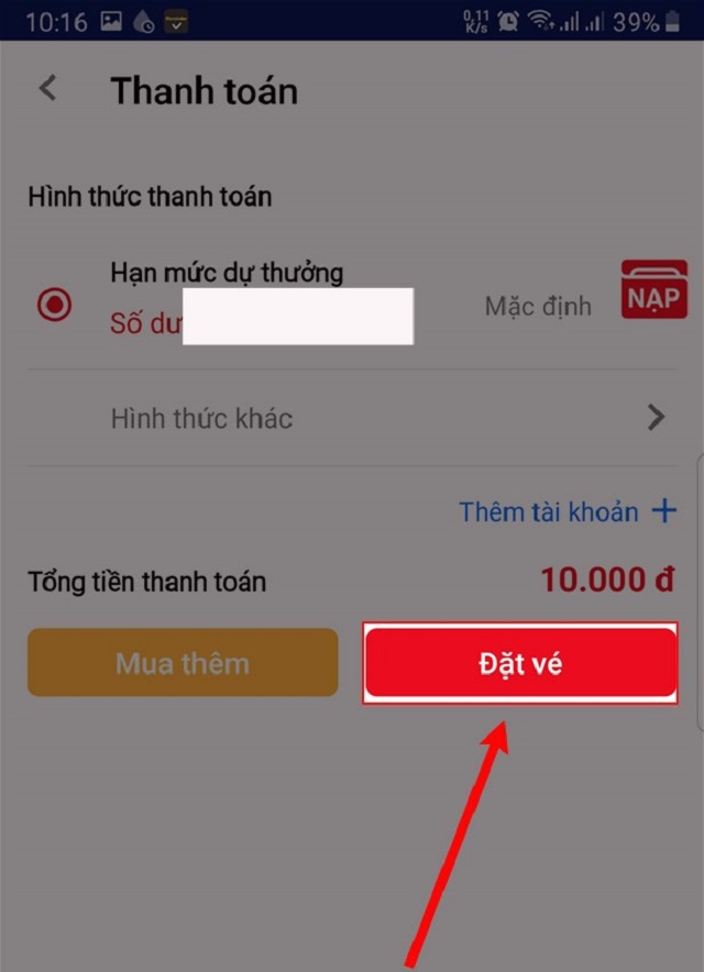 Xác nhận đặt vé thành công Xác nhận đặt vé thành công