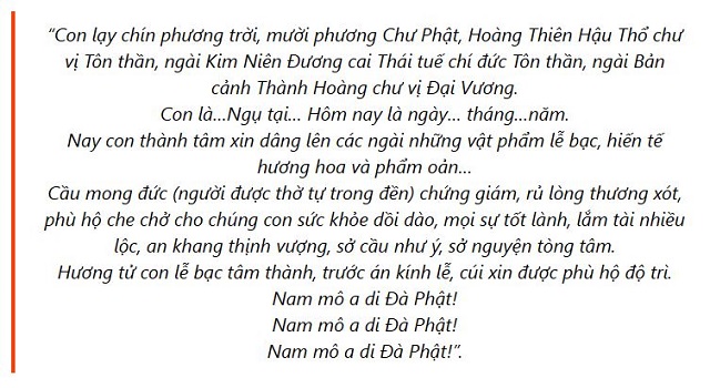 Bài khấn xin trúng số độc đắc tại đền, chùa, miếu, đình
