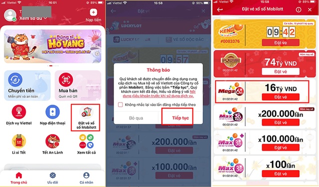 Lợi ích khi bạn mua số Vietlott trên My Viettel Lợi ích khi bạn mua số Vietlott trên My Viettel