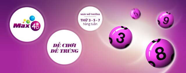 Max 4D mở thưởng vào các ngày thứ 3 - 5 - 7 hàng tuần Max 4D mở thưởng vào các ngày thứ 3 - 5 - 7 hàng tuần