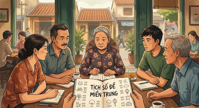 Tịch số de miền Trung - Bảng đại diện cho những con số xuất hiện trong giấc mơ
